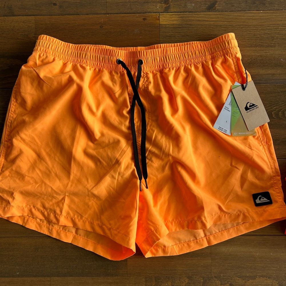 Quiksilver Men's Orange Swim Shorts